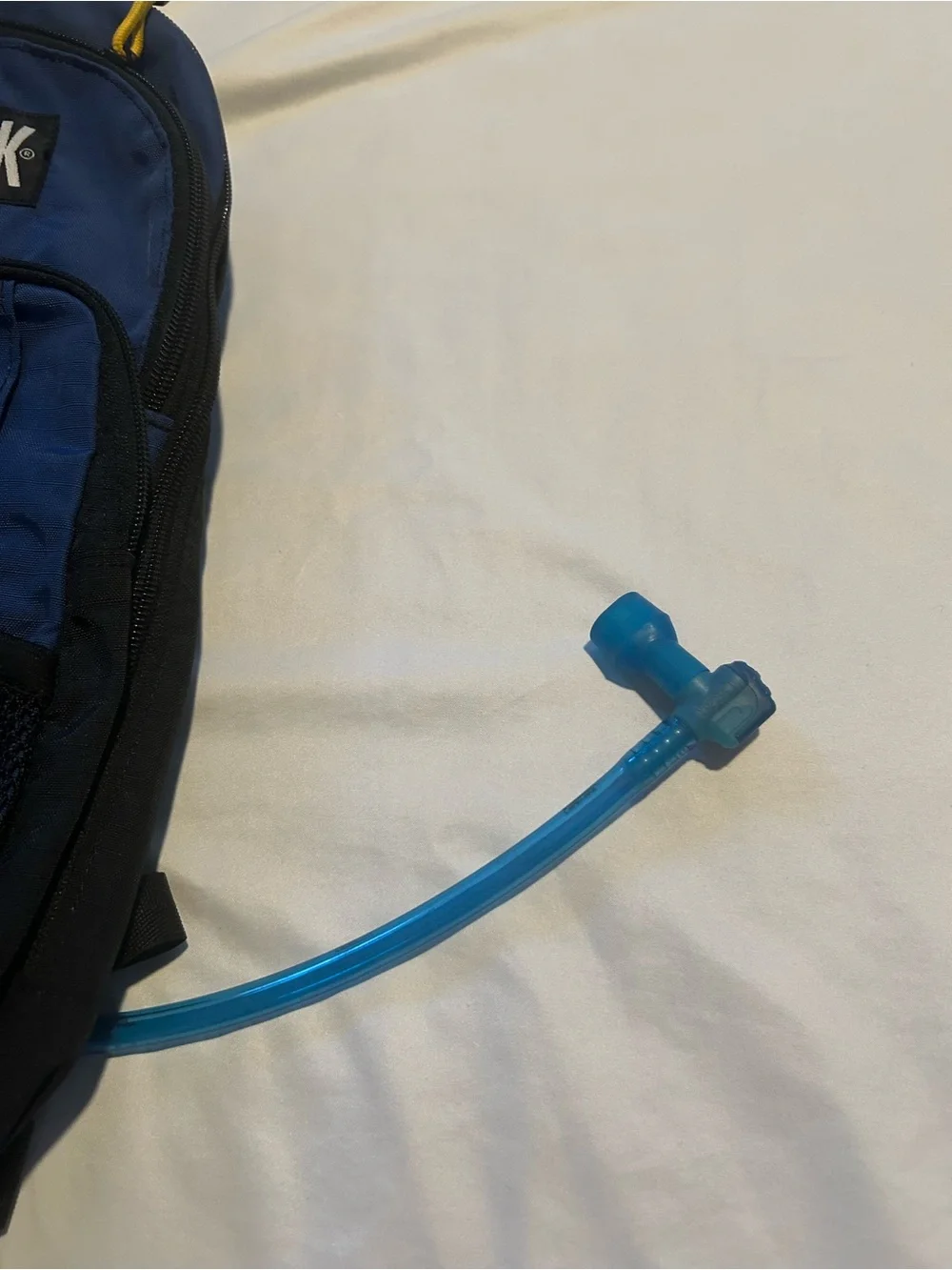 CamelBak Blue and Black Hydration Backpack with Yellow Accents